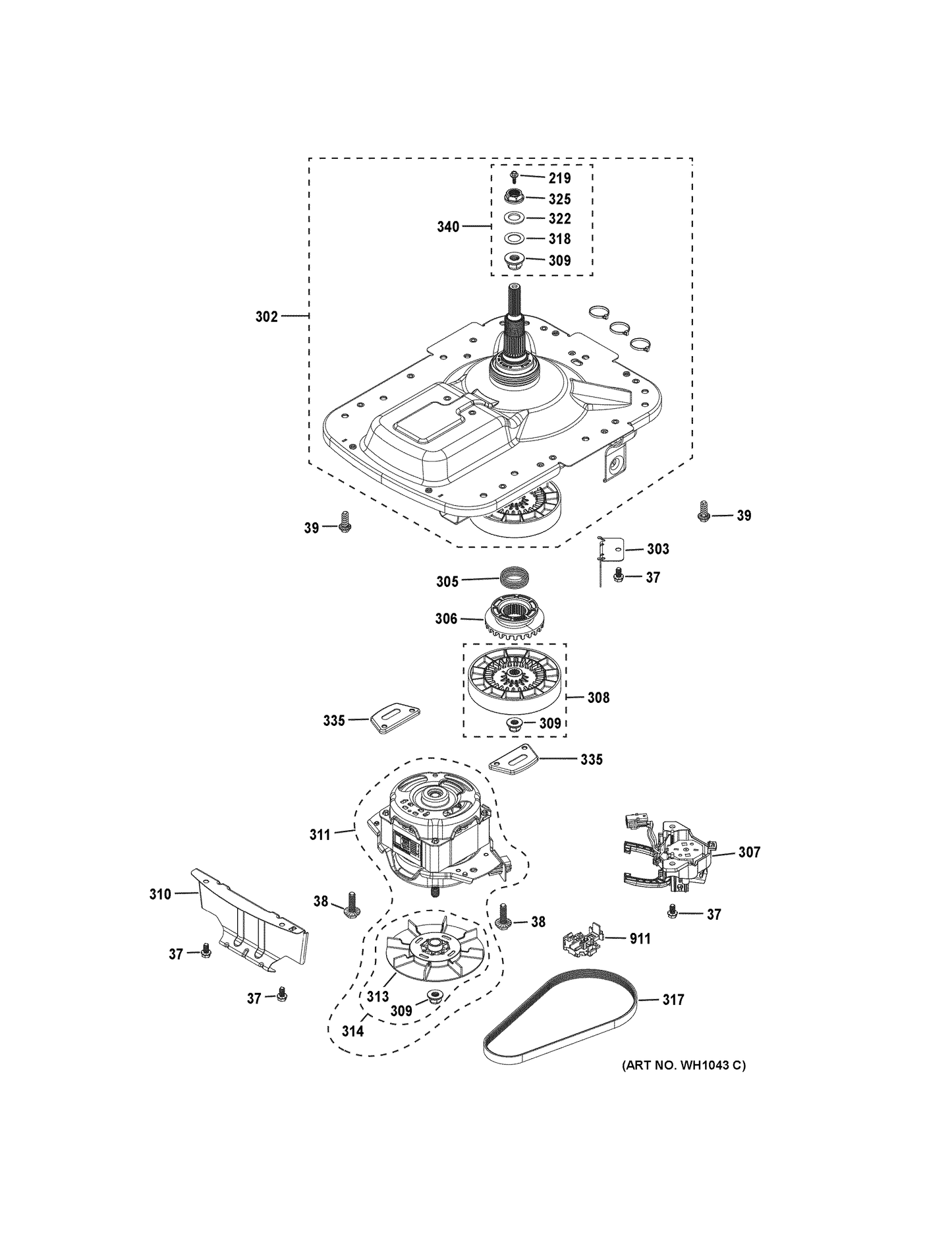 GE Clutch WH05X27185