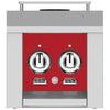 Hestan AGB122NGRD 12 Inch Side Burner with 20,000 BTU for Built-In Grills - Red