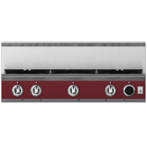 Hestan KRTS365NGBG Rangetop, Smart, 5 Burner, 36-Inch - Ng - Burgundy