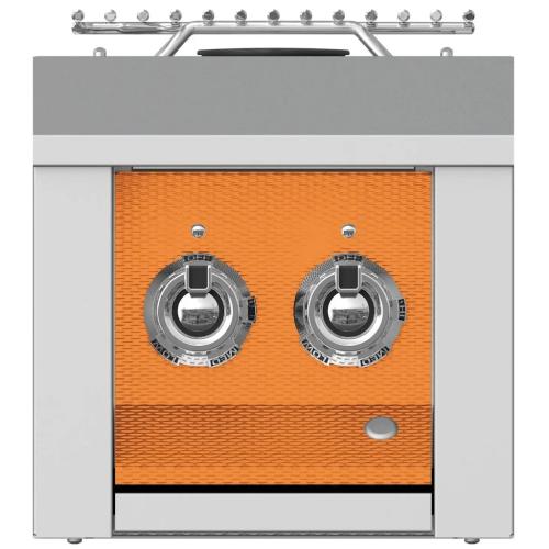 Hestan AEB122NGOR Double Aspire Side Burner, Built-In, 12-Inch - Ng - Orange
