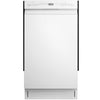 Midea MDF18A1AWW 18-Inch Front Control Compact Dishwasher, White