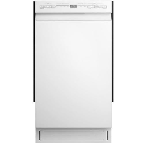 Midea MDF18A1AWW 18-Inch Front Control Compact Dishwasher, White