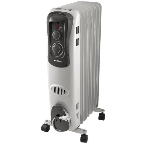 Midea HO0270W Digital Oil-Filled Radiant Floor Heater, White