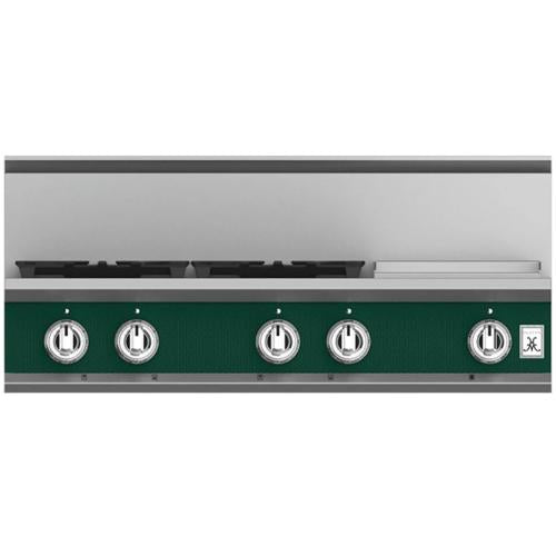 Hestan KRT364GDLPGR Rangetop, 4 Burner With Griddle, 36-Inch - Lp - Green