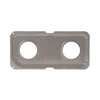 GE Part# WB34K10016 Double Porcelain Burner Pan (OEM) Left/Taupe