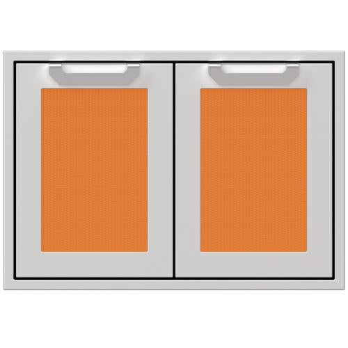 Hestan AGSD30OR Double Storage Doors, Marquise, 30-Inch , Orange