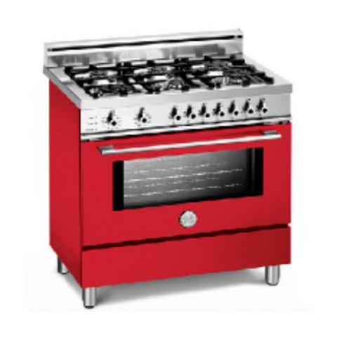 Bertazzoni X365PIRRO Professional Series 36 Inch Pro-Style Dual-Fuel Range with 5 Sealed Burners