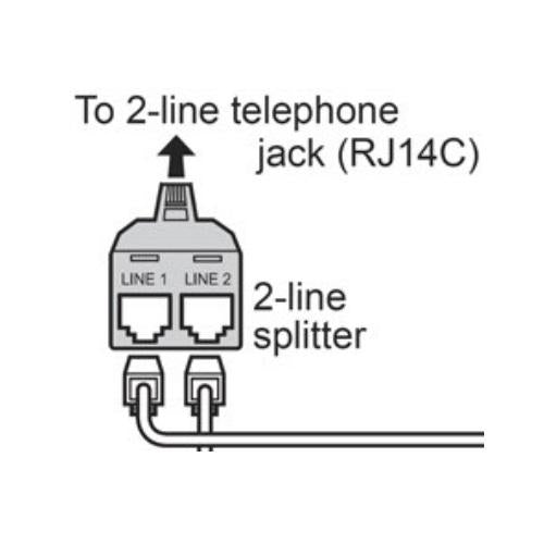 Panasonic Two-Line Splitter - TL-KXJ42B