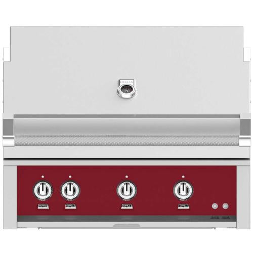 Hestan GMBR36NGBG Grill, Built-In, (2) Trellis, (1) Sear, Rotisserie, 36-Inch