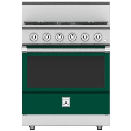 Hestan KRG304LPGR Range, 4 Burner, All Gas, 30-Inch -Lp-Green