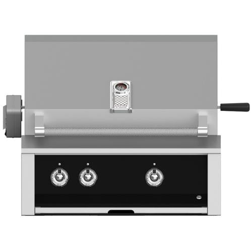Hestan EABR30NGBK Grill, Aspire, Built-In, (2) U-Burner, Rotisserie, 30-Inch -