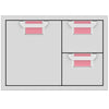 Hestan AESDR30PK Double Drawer And Storage Door Combination, 30-Inch - Pink Parts