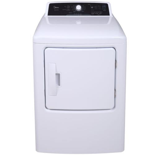 Midea MLE41N1AWW 6.7 Cu. Ft. High-Capacity Electric Tumble Dryer