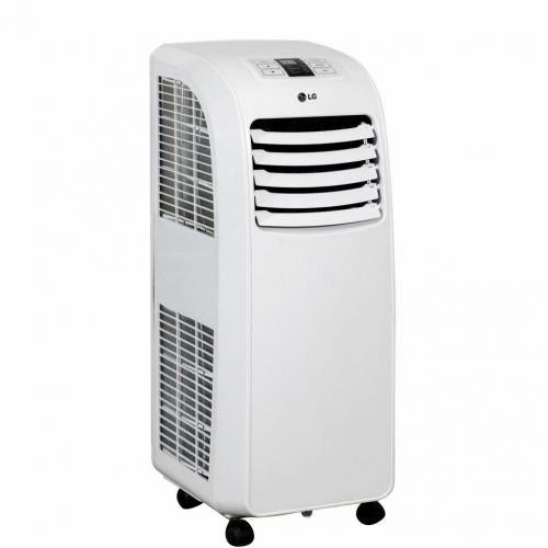 LG LP0814WNR 8,000 BTU Portable Air Conditioner with 9.0 EER, 2.0 Pts/Hr Dehumidification, 200 sq. ft. Cooling Area, Auto Evaporation, 24 Hr. Timer and Remote Control