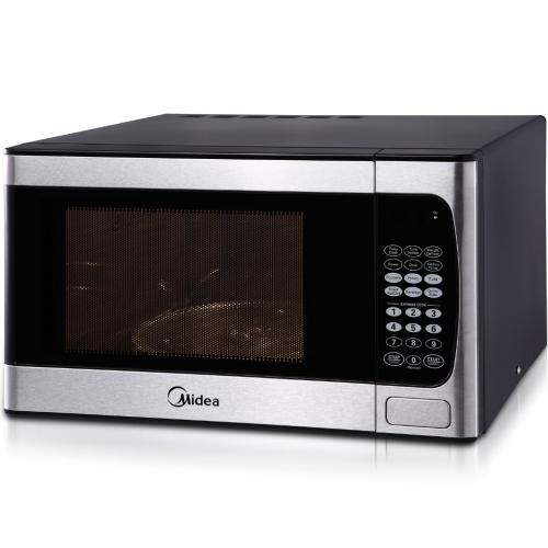Midea MMC09MKSST 0.9 Cu. Ft. Stainless Steel Finish Countertop Microwave