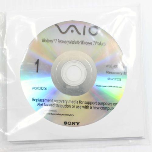 Sony Rdvd Recovery Disc - 9-892-025-28