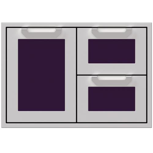 Hestan AGSDR30PP Double Drawer And Storage Door Combination, Marquise, 30-Inc