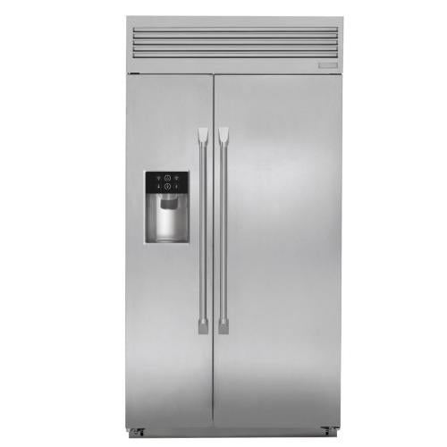GE ZISS420DKCSS Monogram 42-Inch Smart Built-In Side-By-Side Refrigerator Wi