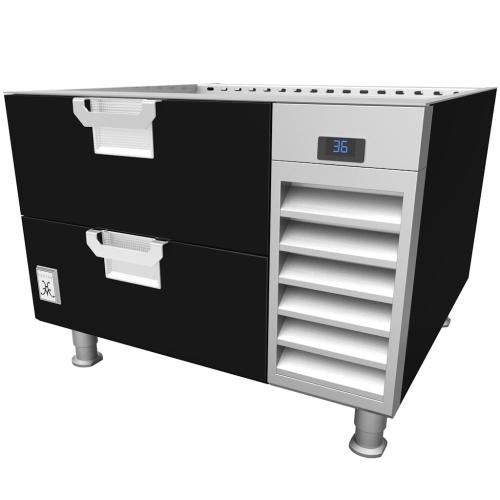 Hestan HRBSC36BK Refrigerated Base, Cold Rail, 36-Inch , Self-Contained, Asse