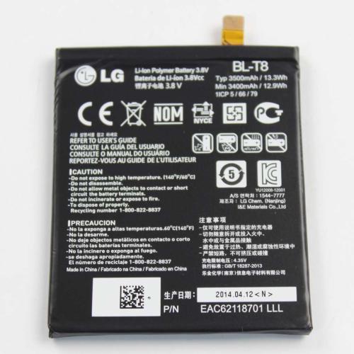 LG Rechargeable Battery,Lithium P - EAC62118701