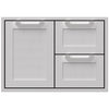 Hestan AGSDR30FAB Double Drawer And Storage Door Combination, Marquise, 30-Inc Parts