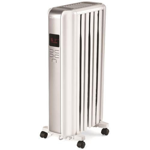 Midea NY150618SRA Portable Oil-Filled Radiant Space Heater - Silver/Gray