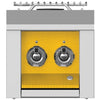 Hestan AEB122LPYW 12 Inch Built-In Double Side Burner with Stainless Steel Cover and LED-Illuminated Control Panel - Yellow