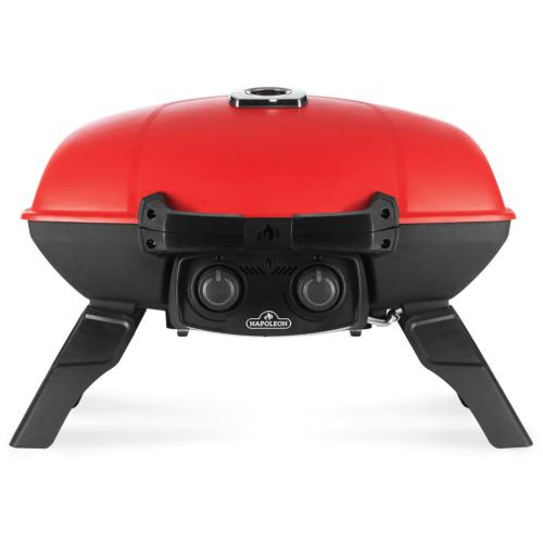 Napoleon TQ285RD1A Travelq 285 Portable Propane Gas Grill With Griddle, Red