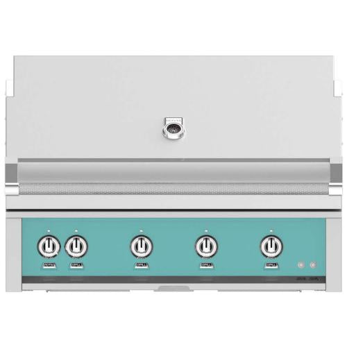 Hestan GSBR42NGTQ Grill, Built-In, (4) Sear, Rotisserie, 42-Inch - Ng - Turquo