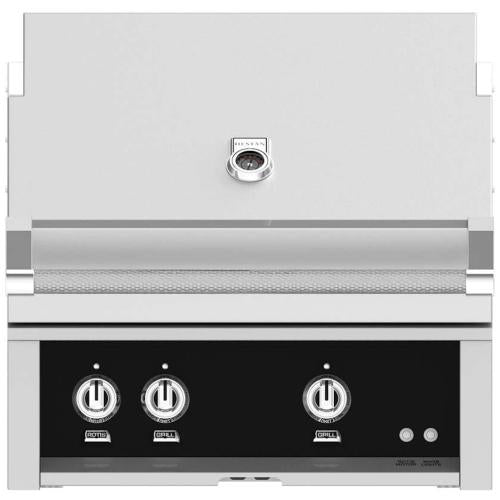 Hestan GMBR30LPBK Grill, Built-In, (1) Trellis, (1) Sear, Rotisserie, 30-Inch