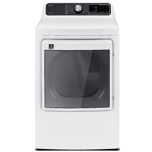 Midea MLE45N3BWW 7.5 Cu. Ft. High-Capacity Electric Tumble Dryer, White
