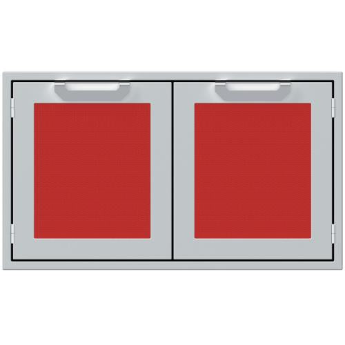 Hestan AGLP36RD Double Sealed Pantry Storage Doors, Marquise, 36-Inch - Red