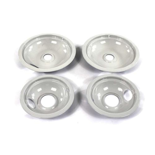 Jenn-Air FCE10500WC Drip Bowl Kit (Two 6 Inch and Two 8 Inch) Genuine OEM