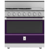 Hestan KRG364GDLPPP 36 Inch Freestanding Professional Gas Range with 4 Sealed Burners - LP - Pink