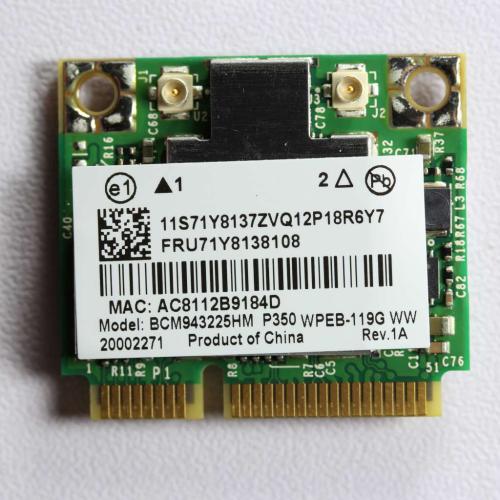 Lenovo Part# 71Y8138 Adapter Bcm43225 2 (OEM)