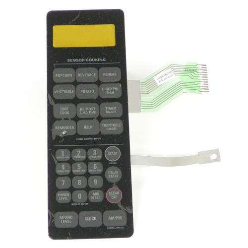 GE Part# WB27X10756 Key Panel (OEM) Stainless Steel