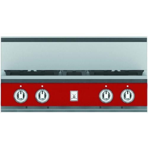 Hestan KRT304LPRD Rangetop, 4 Burner, 30-Lp-Red
