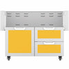 Hestan GCR42YW Double Drawer And Door Cart, 42-Inch - Yellow Parts
