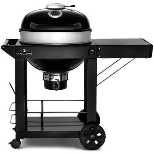 Napoleon PRO22KCART3 Pro22 Charcoal Kettle Grill, Black With Cart