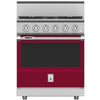 Hestan KRD304NGBG 30 Inch Duel Fuel 4 Burner Range -NG-Burgundy