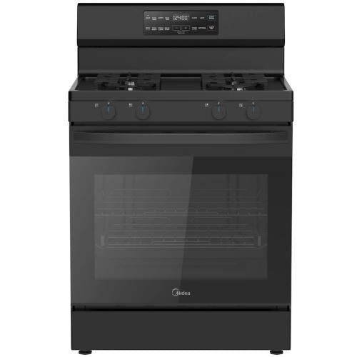 Midea MGR30S2ABB 30-Inch 6.1 Cu. Ft. Freestanding Gas Range - Black