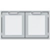 Hestan AGLP36WH Double Sealed Pantry Storage Doors, Marquise, 36-Inch - Whit Parts