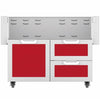 Hestan GCR42RD Double Drawer And Door Cart, 42-Inch - Red Parts