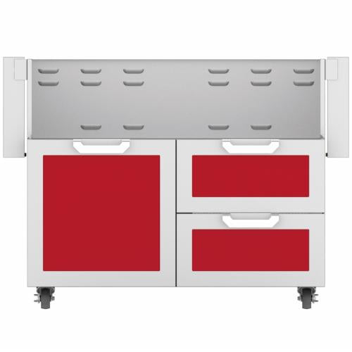 Hestan GCR42RD Double Drawer And Door Cart, 42-Inch - Red