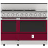 Hestan KRG485GDLPBG Range, 5 Burner With Griddle, All Gas, 48-Inch - Lp - Burgun