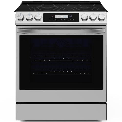 Midea MES30S4AST 30-Inch Slide-In Electric Range - Premium Stainless Steel