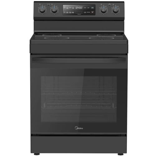 Midea MER30S2ABB 30-Inch Electric Range with Steam Clean - Black