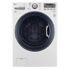 LG WM3770HWA 27 Inch Front Load Washer with Steam, TurboWash® Technology, Smart Diagnosis™, Allergiene™ Cycle, LG SideKick™ Compatible, 4-Tray Dispenser, 4.5 cu. ft. Capacity, 12 Wash Cycles, NeveRust™ Stainless Steel Drum and ENERGY STAR® Rated Parts