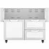 Hestan GCR42WH Double Drawer And Door Cart, 42-Inch - White Parts