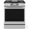 Midea MGS30S4AST 30-Inch Slide-In Gas Range - Premium Stainless Steel